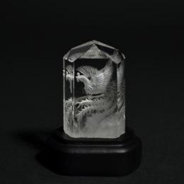 朱雀の彫刻水晶