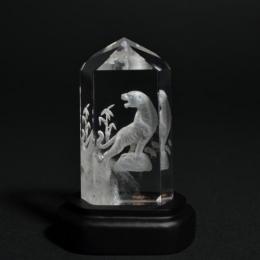 白虎の彫刻水晶