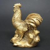 銅製　鶏の置物(中)